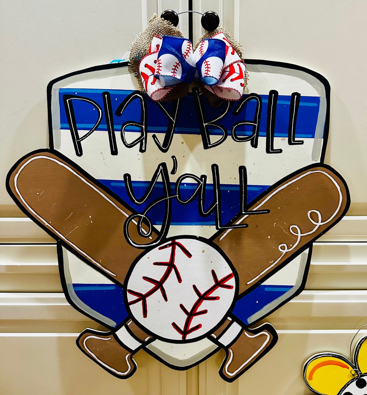 Baseball Door Hanger