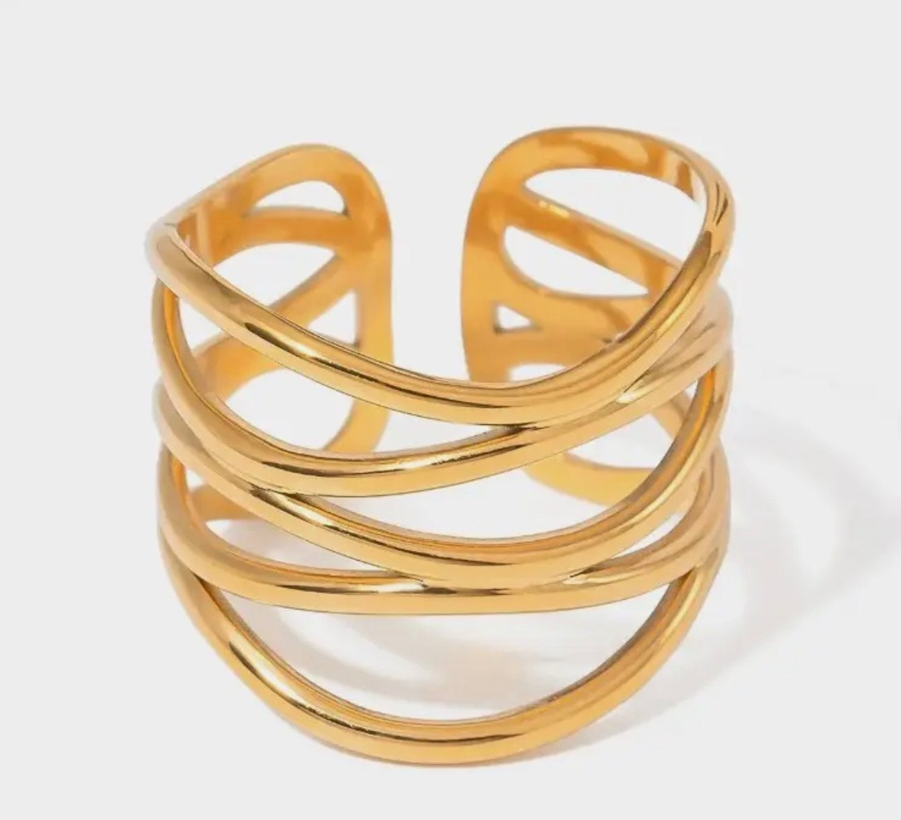 18K Stainless Steel Tarnish Free Ring