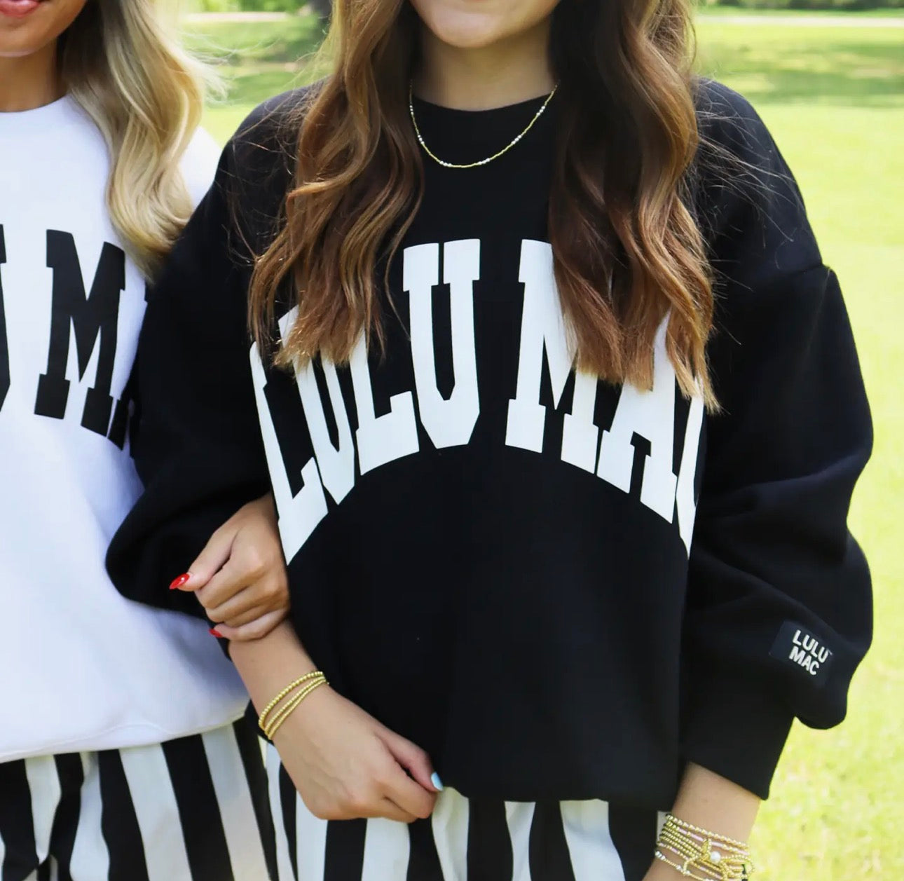 LuLu Mac Sweatshirt Black/White Puff