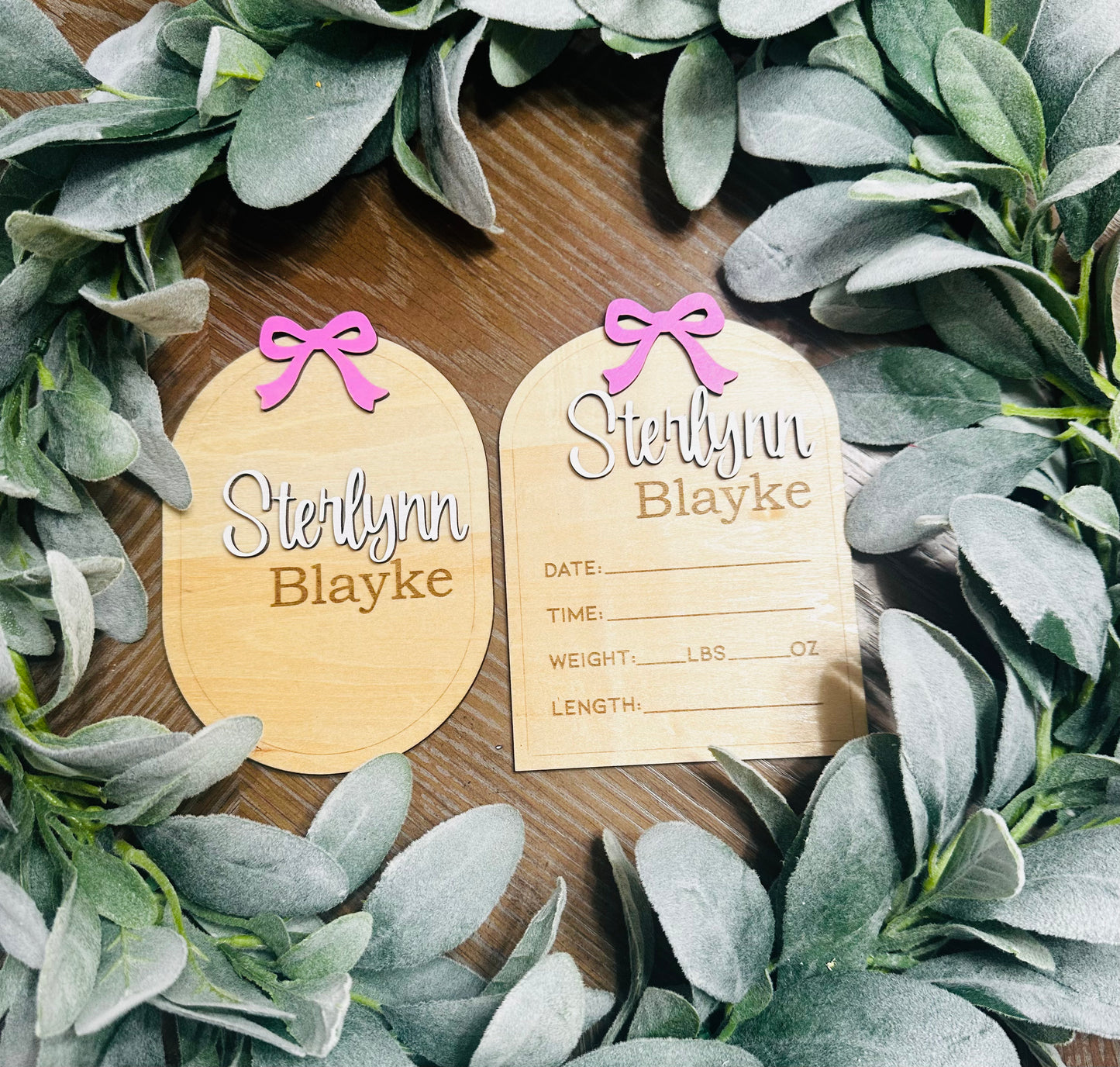 Baby Announcement Plaques