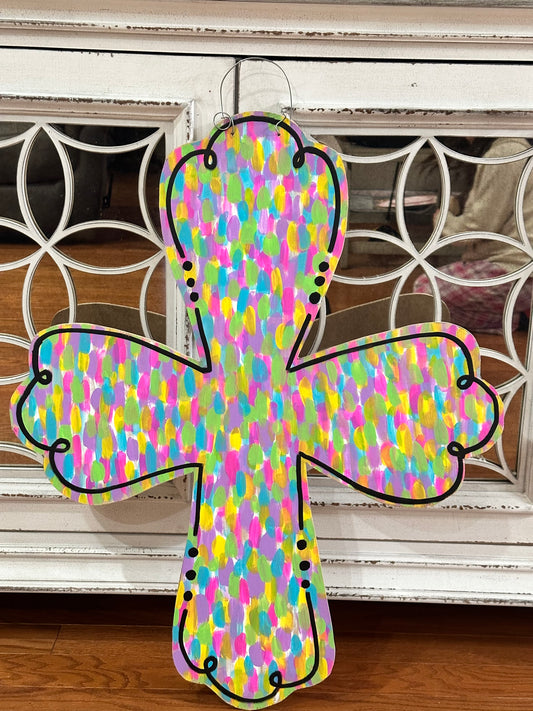 Cross door hanger