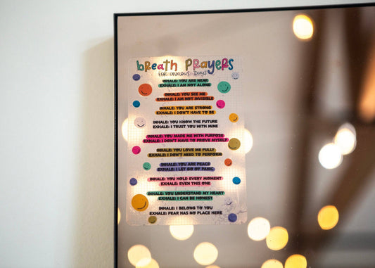 Breath Prayers Mirror Cling