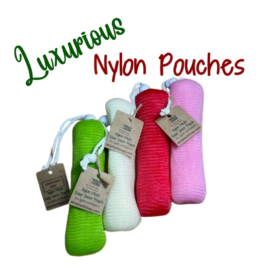 Plush Soap Saver Pouch Nylon Loofa High Quality Large Size