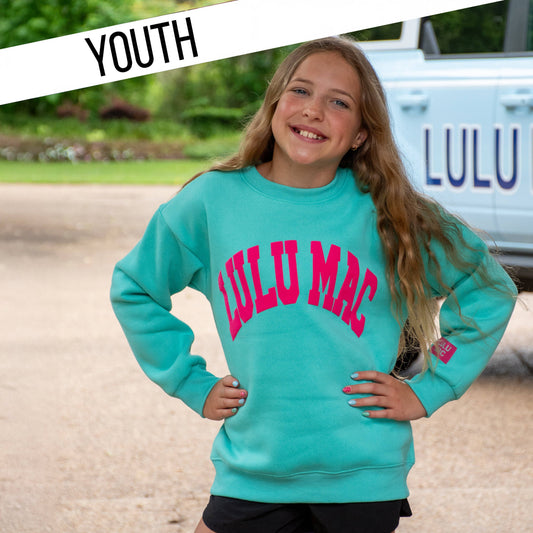 YOUTH LULU MAC MINT/HOT PINK PUFF
