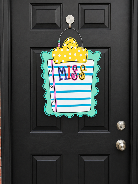 Clipboard Teacher Door Hanger