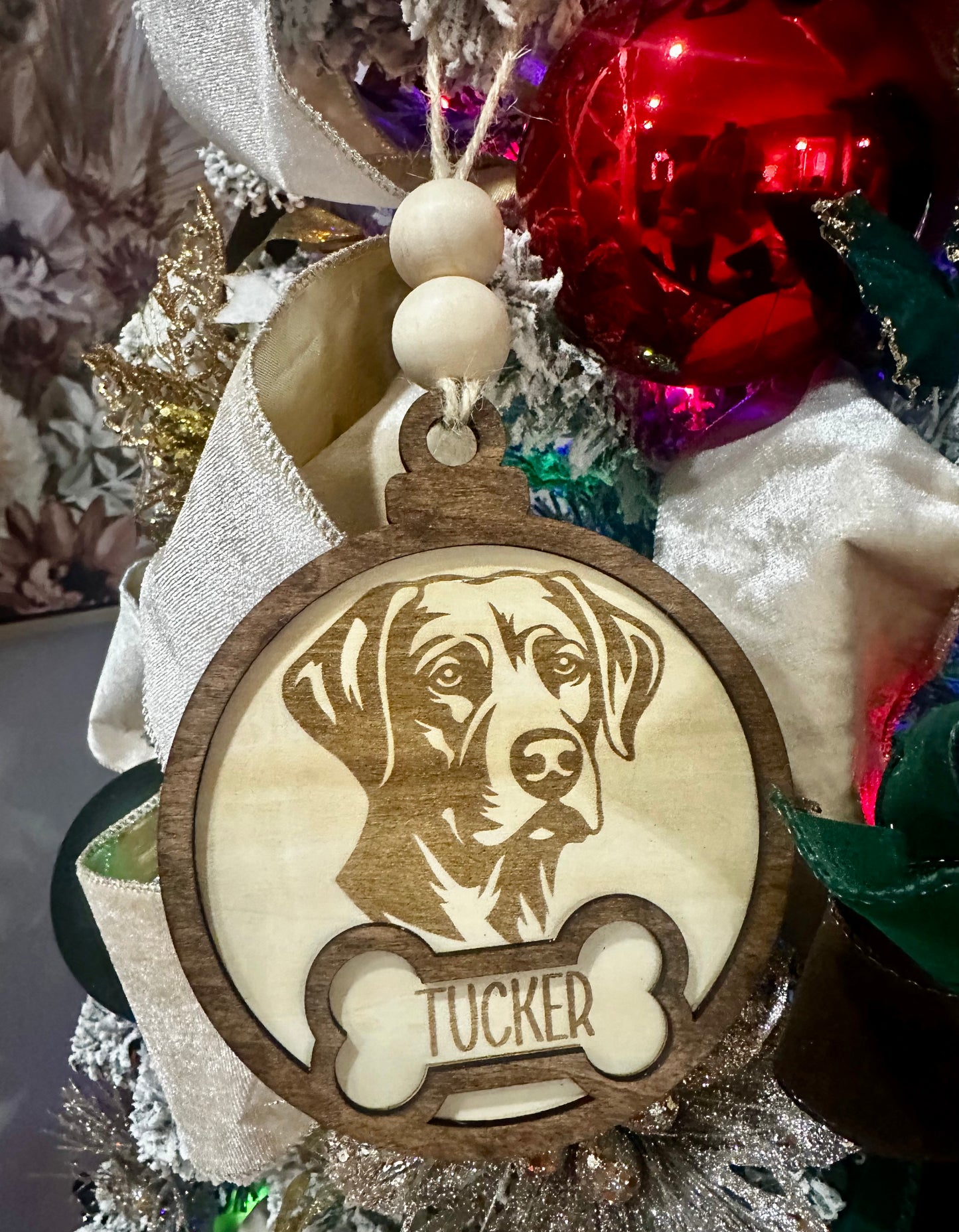Laser Cut Dog Ornaments