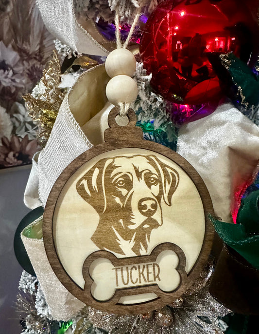 Laser Cut Dog Ornaments