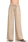 FRENCH TERRY WIDE LEG SWEATPANTS