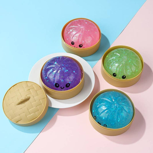 Pressure Sparkle Squishy Toy Dumplings