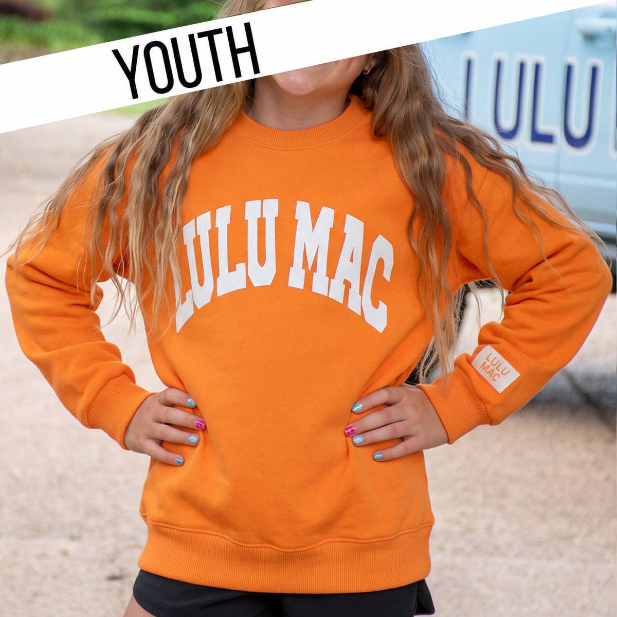 LULU MAC YOUTH TENNESSEE ORANGE/WHITE PUFF