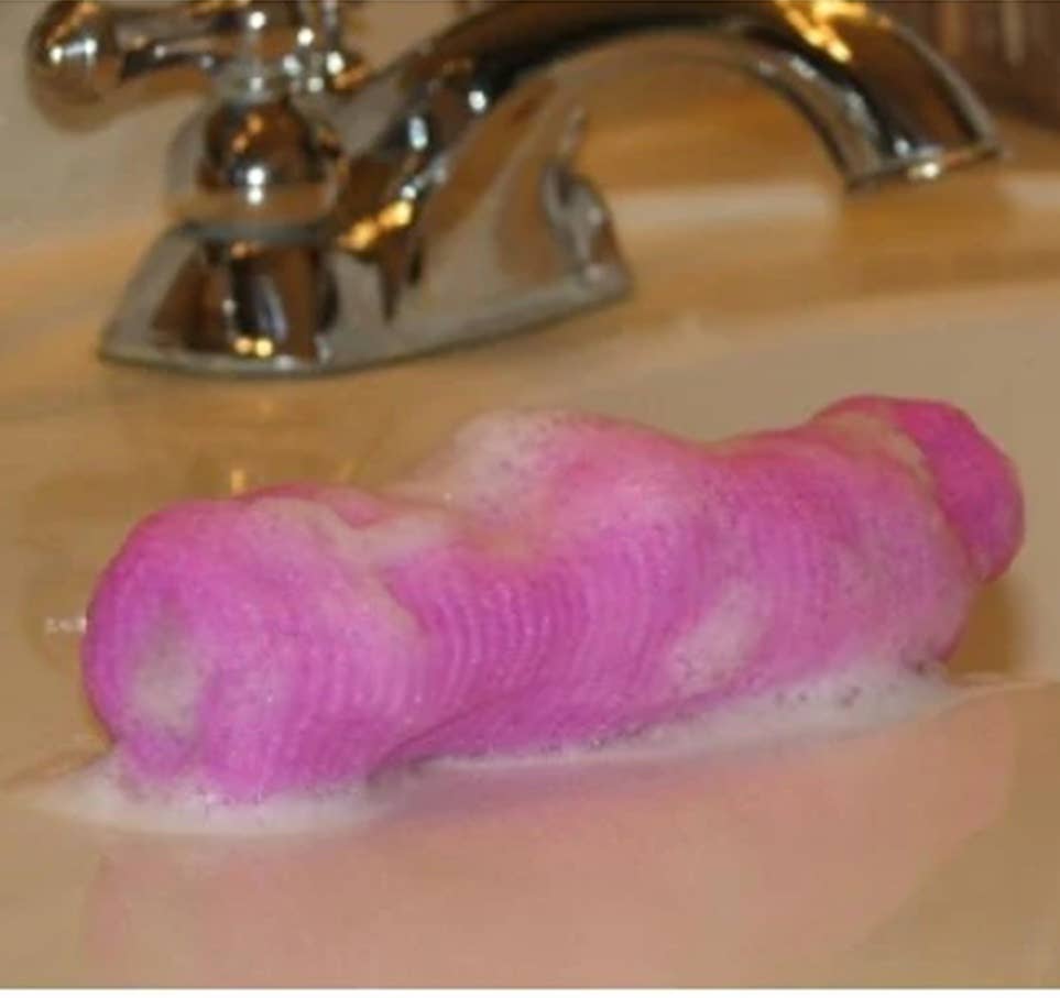 Plush Soap Saver Pouch Nylon Loofa High Quality Large Size